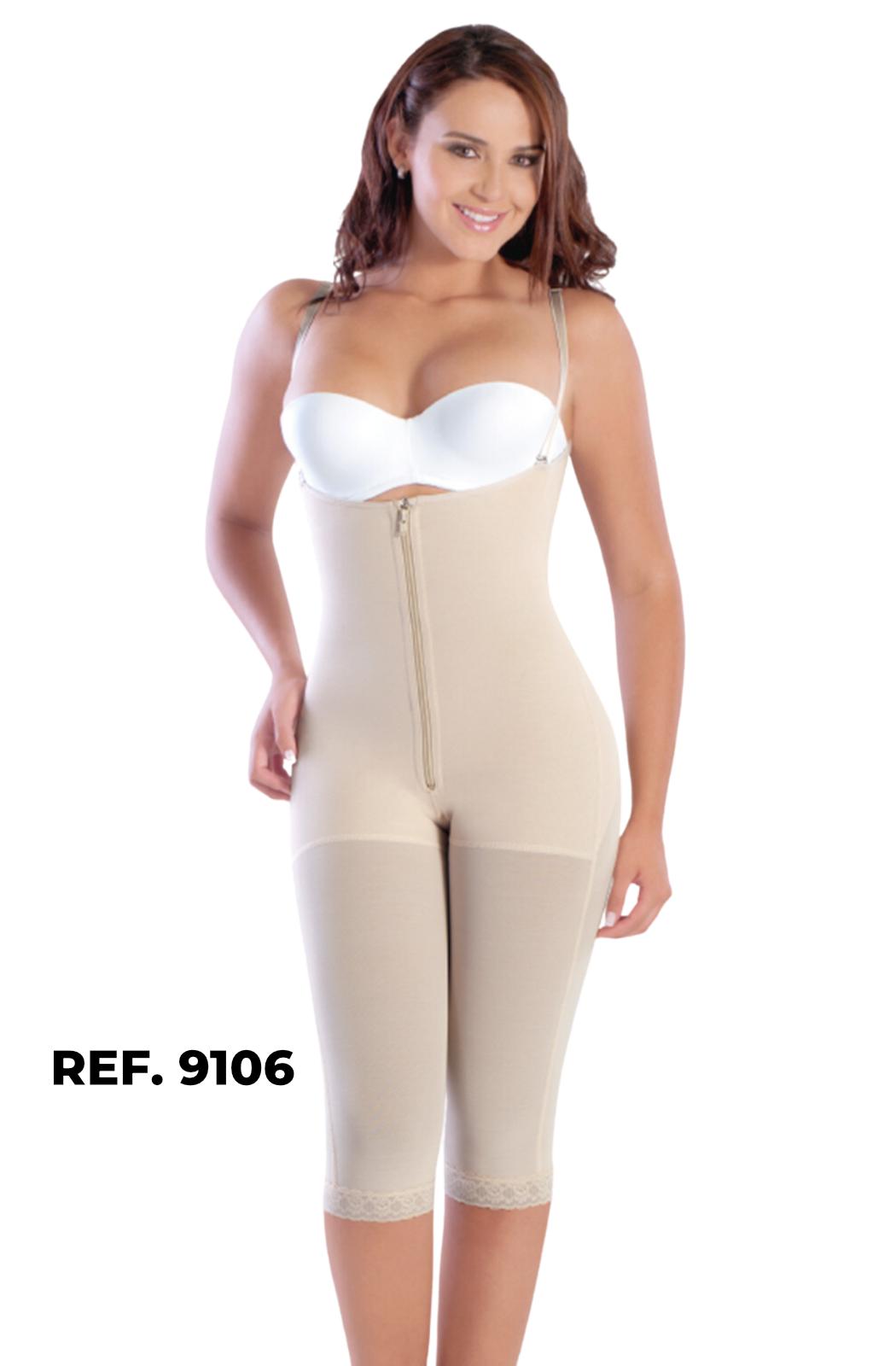 Gaine Colombienne Sans Manches Style Capri Avec Fermeture Éclair Sur Le Devant Maria E