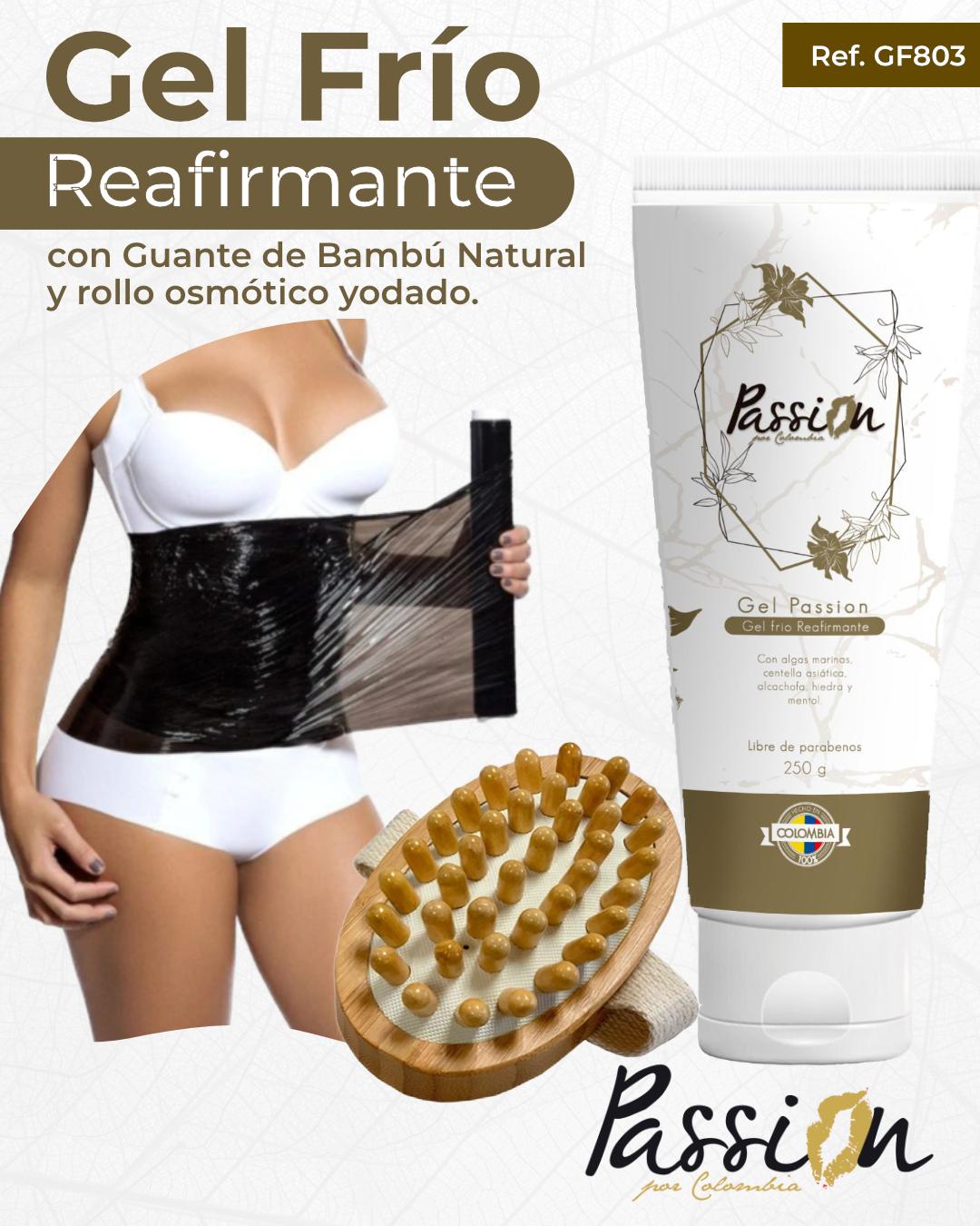 Gel froid raffermissant + Gants de massage en bambou + Rouleau de 100 m de papier osmotique iodé