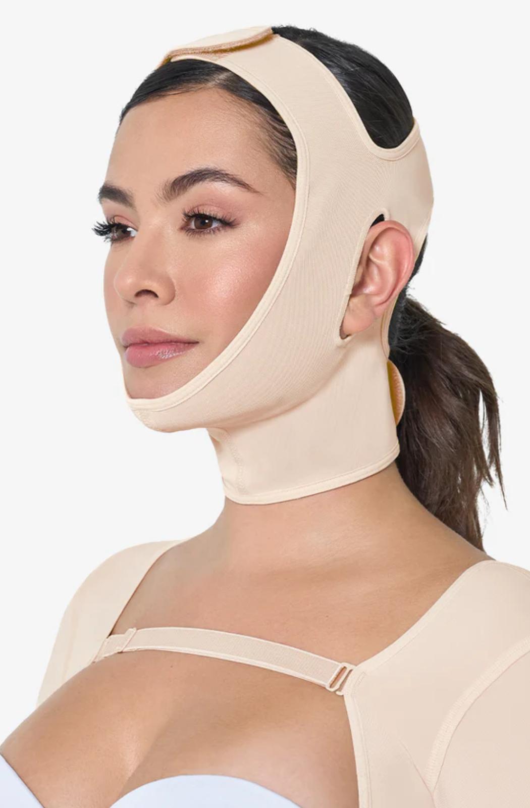 Mentonnière Gaine Tête Mentoplastie Post-Chirurgicale Menton