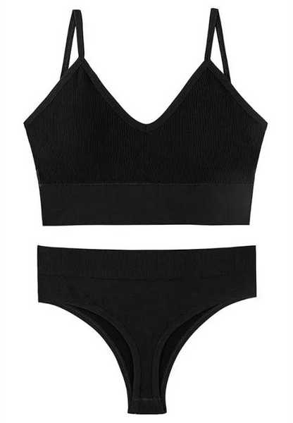 Ensemble De Sous-Vêtements Sans Couture Bralette Et String Culotte Disponible En Différentes Couleurs