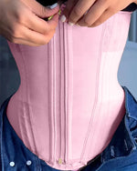 Gaine Sablier Rose Post-Opératoire Taille De Guêpe