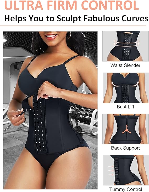 Gaine Ceinture Latex Sport Soutien Lombaire Et Réducteur De Taille