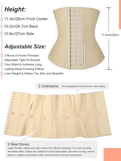 Gaine Ceinture Latex Sport Soutien Lombaire Et Réducteur De Taille