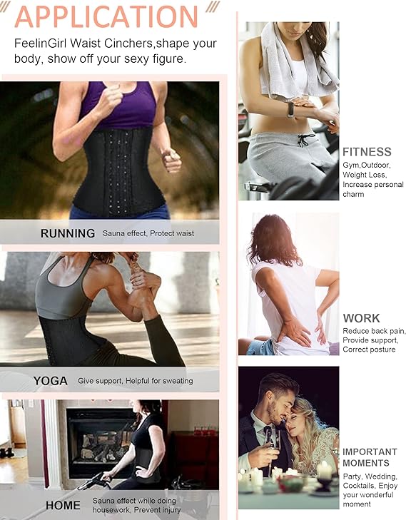 Gaine Ceinture Latex Sport Soutien Lombaire Et Réducteur De Taille