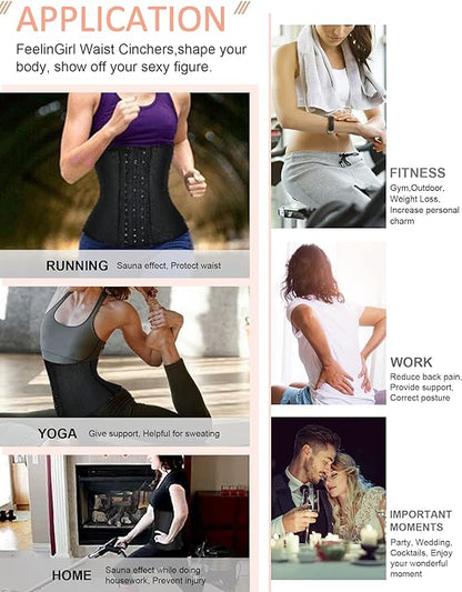 Gaine Ceinture Latex Sport Soutien Lombaire Et Réducteur De Taille