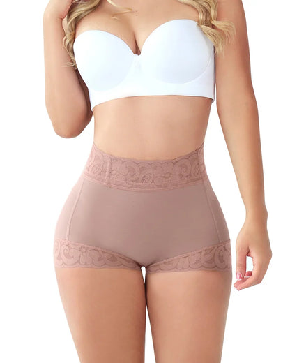 Gaine Culotte Shorty Soulève Les Fesses Effet Push-Up Pêche