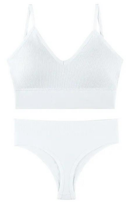 Ensemble De Sous-Vêtements Sans Couture Bralette Et String Culotte Disponible En Différentes Couleurs