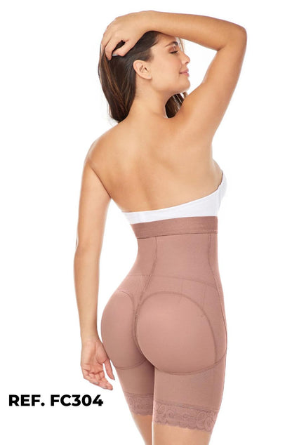 Gaine Courte BBL Taille Haute Remonte Fesses Usage Quotidien Post-Opératoire