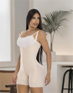 Gaine Colombienne Mi-Jambe Effet Invisible Post-Op Usage Quotidien