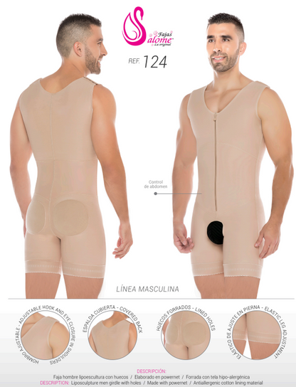 Gaine Salome Colombienne Pour Homme Maintien et Liposculpture