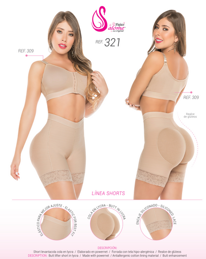 Gaine Courte Colombienne Salomé Pour Le Lifting Des Fesses