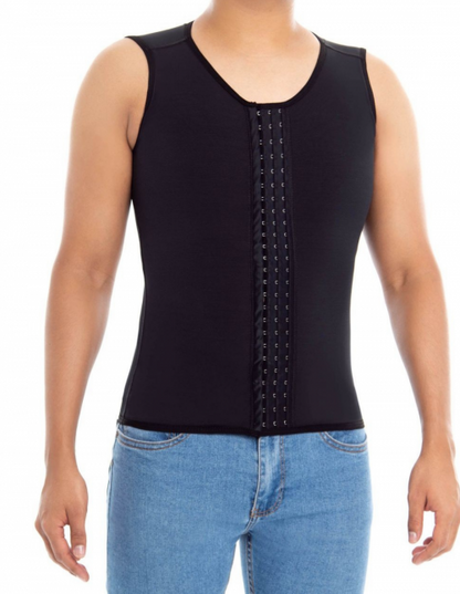 Gilet gilet Pitbull pour homme avec fermeture à pression, noir