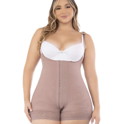Gaine Colombienne À Bretelles Sans Soutien-Gorge Dos Moyen Rehausseur De Fesses