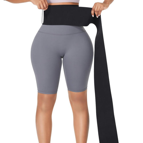 Bande De Compression Abdominale En Latex Noir