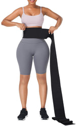 Bande De Compression Abdominale En Latex Noir