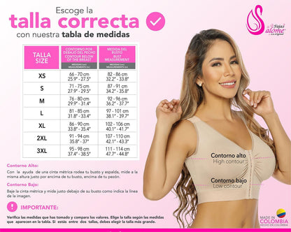 Soutien-Gorge Colombien Salome Contrôle Élimine Les Bourrelets Du Dos