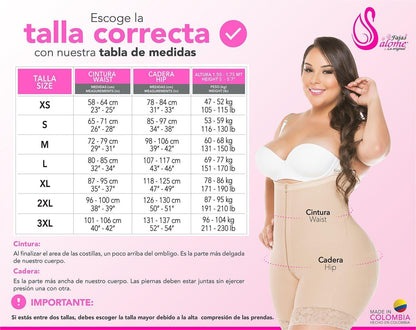 Gaine Combinaison Colombienne Remonte Fesses Post Opératoire