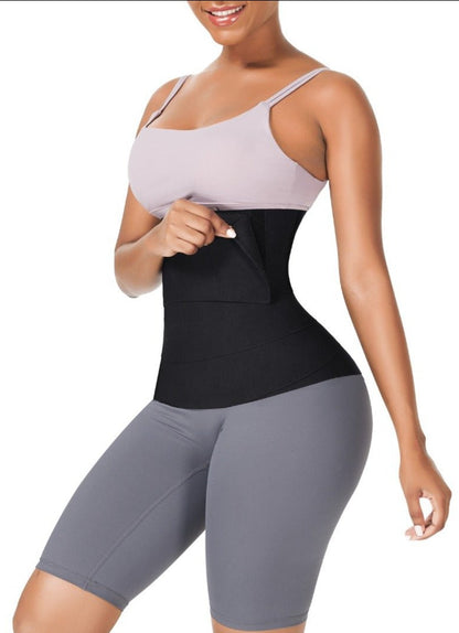 Bande De Compression Abdominale En Latex Noir