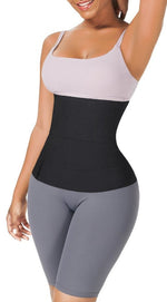 Bande De Compression Abdominale En Latex Noir