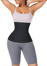 Bande De Compression Abdominale En Latex Noir