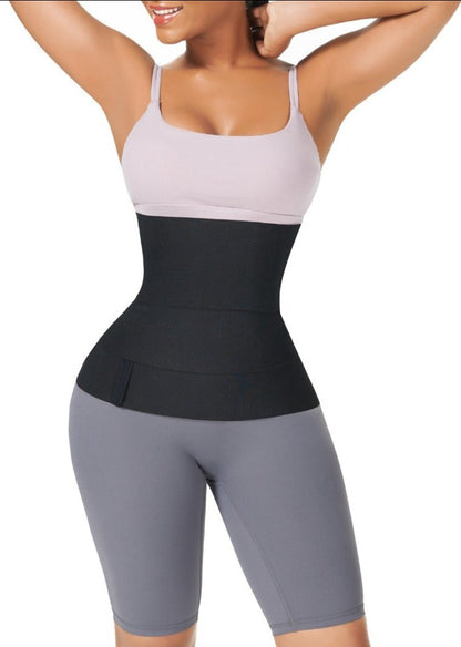 Bande De Compression Abdominale En Latex Noir