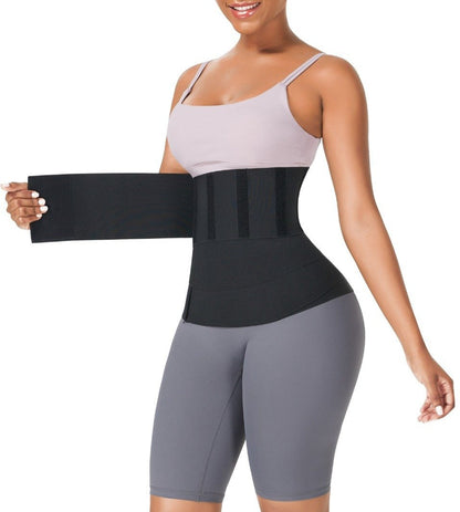 Bande De Compression Abdominale En Latex Noir