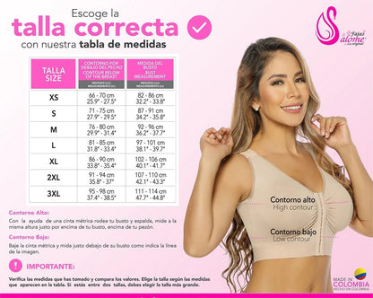 Soutien-Gorge 100% Colombien Salome Post-Chirurgical Sein Libre