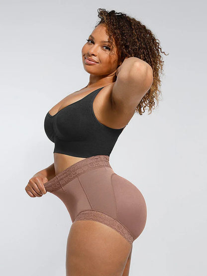 Gaine Culotte Shorty Soulève Les Fesses Effet Push-Up Pêche