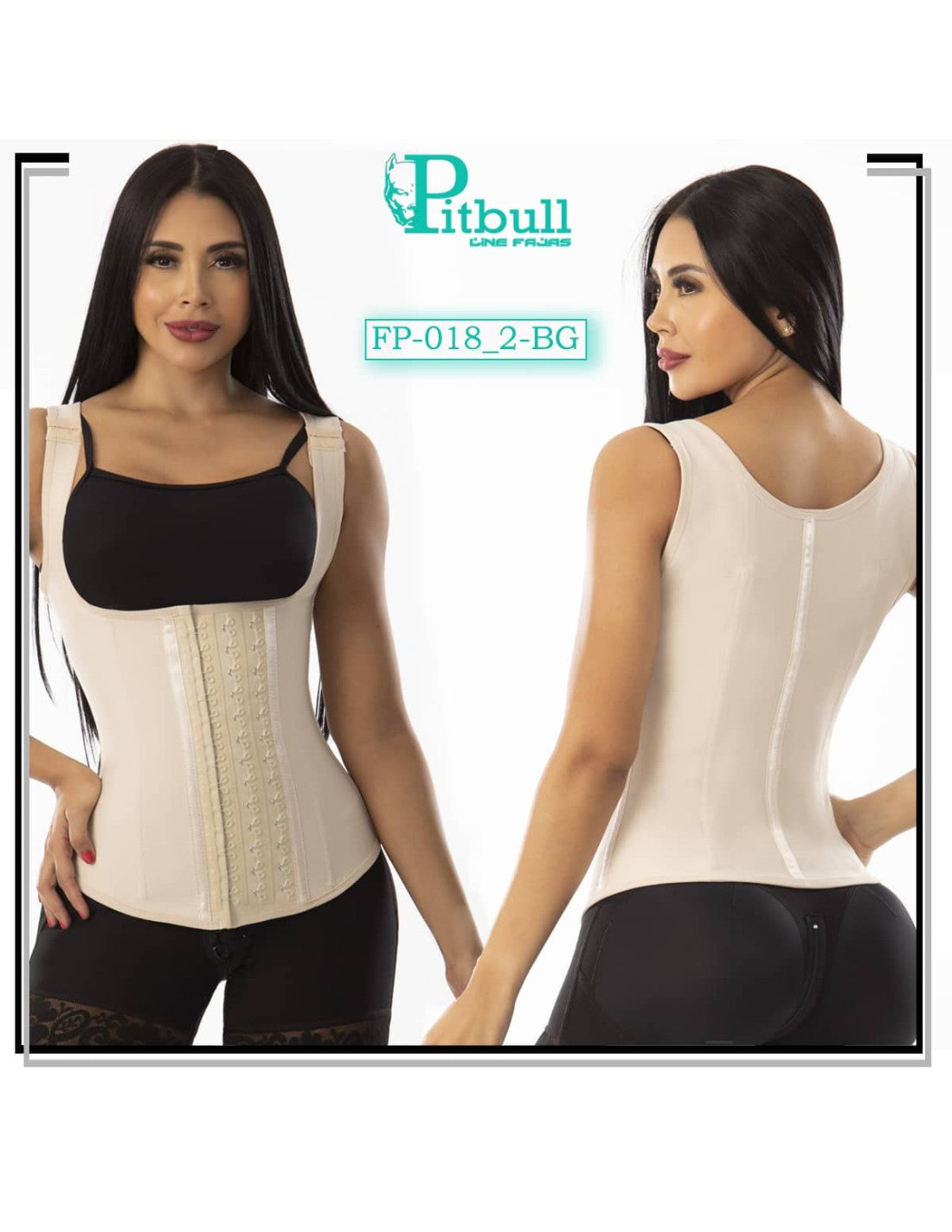 Gaine Gilet Latex Pitbull avec 3 Niveaux de Fermeture