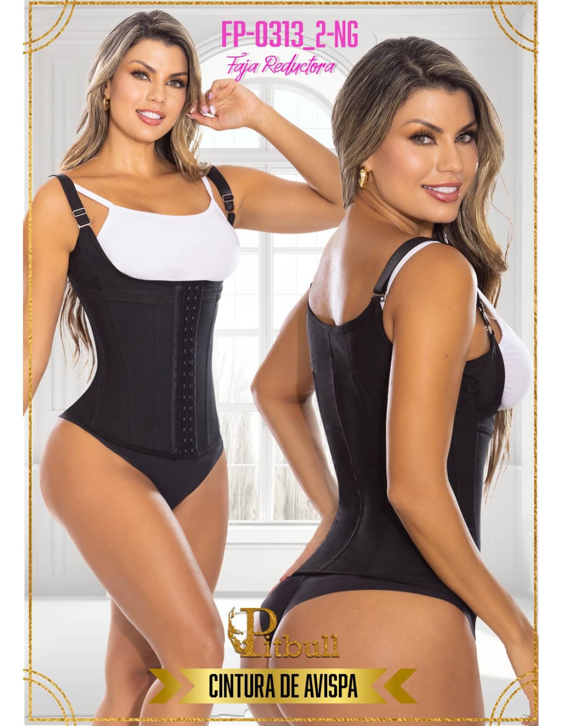 Gaine Moulante Post-Chirurgical Avec Sangles Marque Pitbull