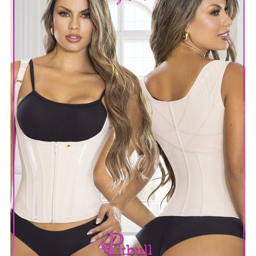 Gaine Gilet Colombienne Hourglass Sablier Taille De Guêpe Pitbull
