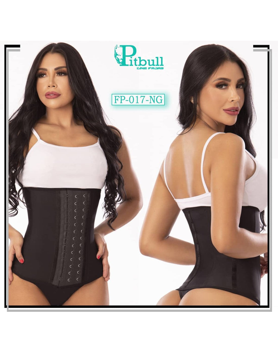 Gaine Ceinture Amincissante Colombienne En Latex Avec Agrafes sur 3 Niveaux