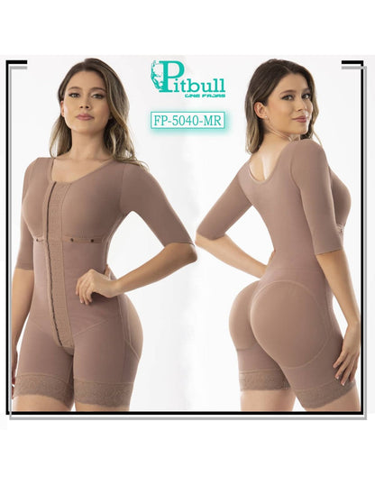 Gaine Combinaison Réductrice Post-Opératoire Avec Manches Et Soutien Gorge