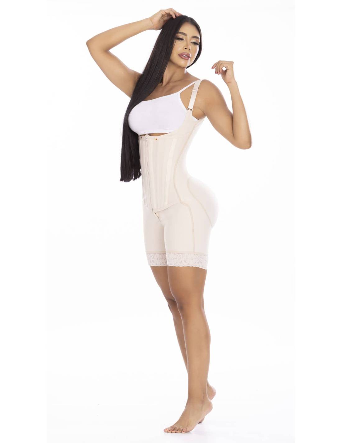 Gaine Colombienne Double Fermeture Post-Chirurgie Post-Partum Usage Quotidien