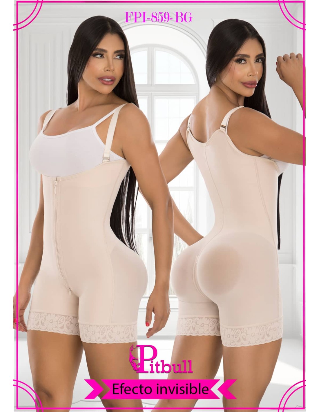 Gaine Colombienne Mi-Jambe Effet Invisible Post-Op Usage Quotidien