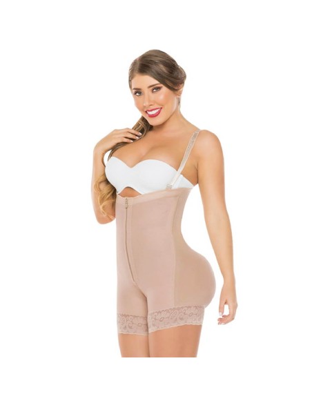 Gaine Shorty De Haute Compression Post-Chirurgicale Avec Bretelles Amovibles