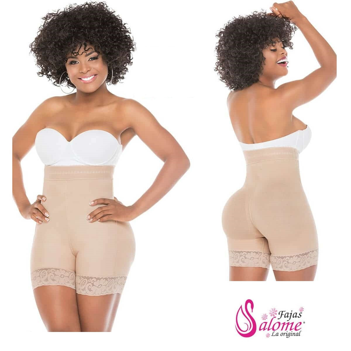 Gaine Short Remonte Fesse Salome Avec Effet Push Up BBL Coutures Invisibles