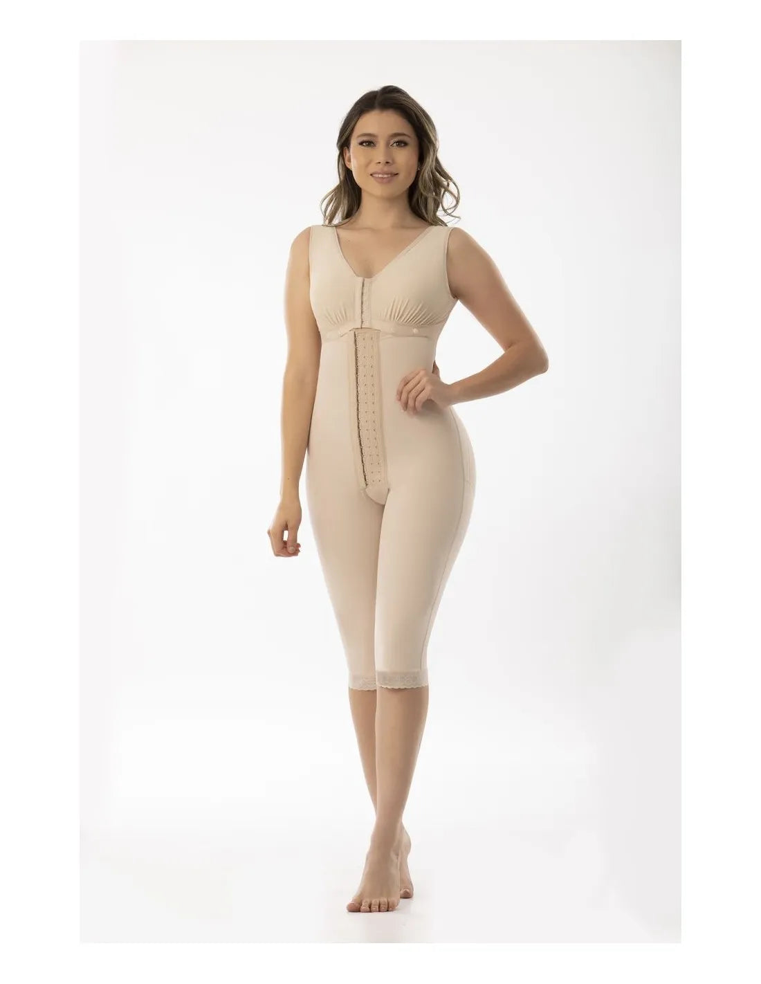 Gaine Post-Chirurgicale Avec Soutien-Gorge Inclut Combinaison Capri Liposculpture