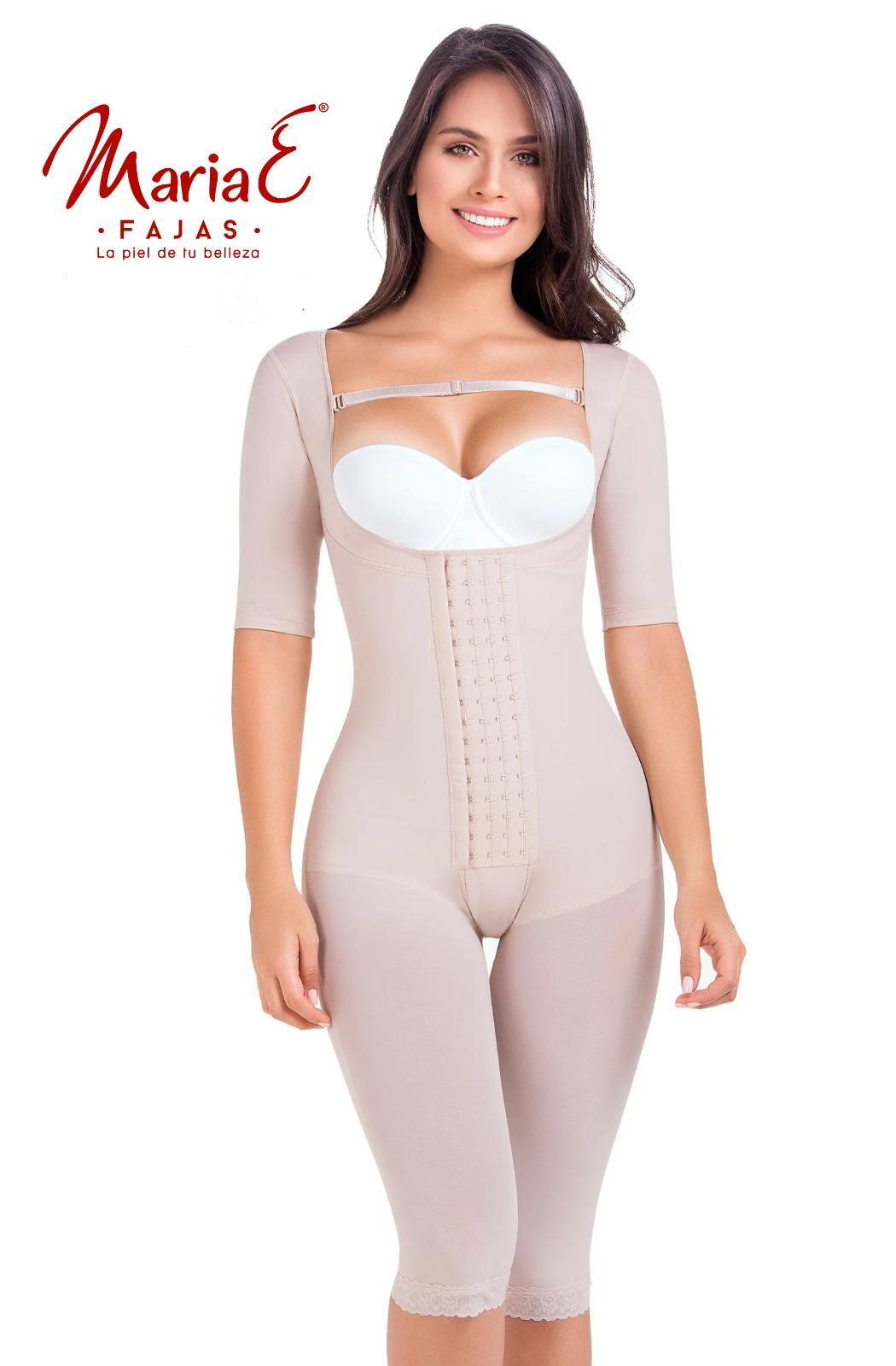 Combinaison Gaine Capri Post-Chirurgie Avec Manches Post-Partum Quotidien Maria E