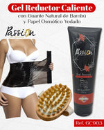 Kit Gel Raffermissant + Gants De Massage En Bambou + Rouleau De 100 M De Papier Osmotique Iodé