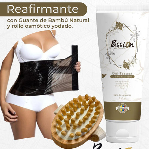 Gel Froid Raffermissant + Gants De Massage En Bambou + Rouleau De 100 M De Papier Osmotique Iodé