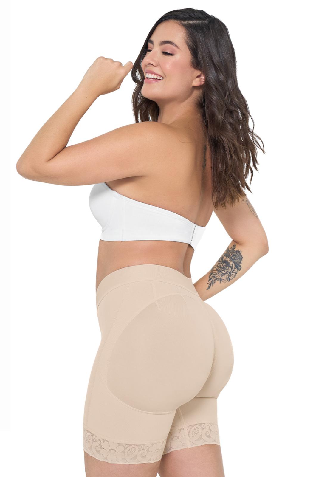 Short Lift Butt Shaper Taille Basse Améliorant Les Fesses Gaine Colombienne Maria E