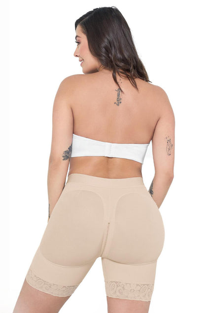 Short Lift Butt Shaper Taille Basse Améliorant Les Fesses Gaine Colombienne Maria E