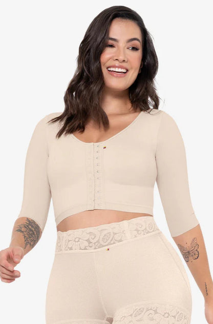 Soutien-Gorge Post-Chirurgical Maria E Avec Manches Et Contrôle Moyen