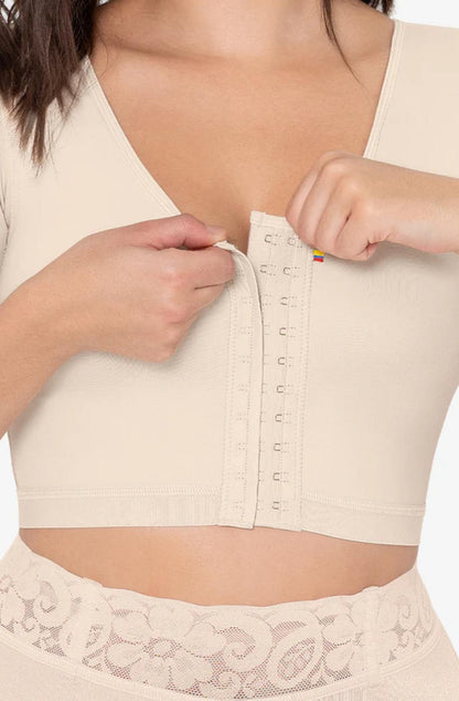 Soutien-Gorge Post-Chirurgical Maria E Avec Manches Et Contrôle Moyen