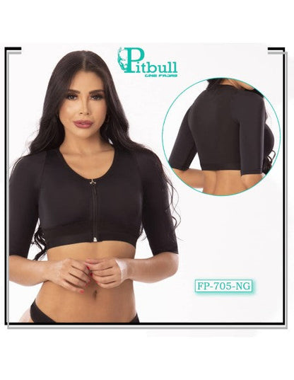 Gaines Soutien Gorge Avec Manches Post-Chirurgicales Pitbull Avec Fermeture Avant