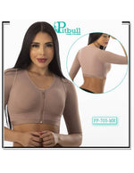Gaines Soutien Gorge Avec Manches Post-Chirurgicales Pitbull Avec Fermeture Avant